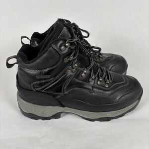 COLEMAN Storm Series, Black/Gray, Genuine Leather, Trail/Work Boots Men's 10M